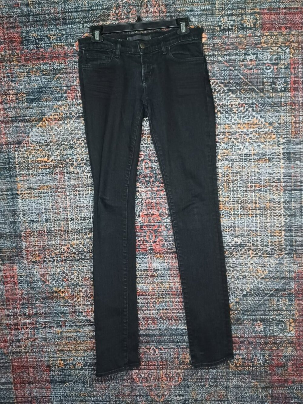 JBrand womens indigo distressed stretch skinny jeans 26x34